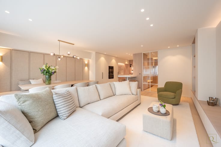 Living room of Ellora Knokke apartment